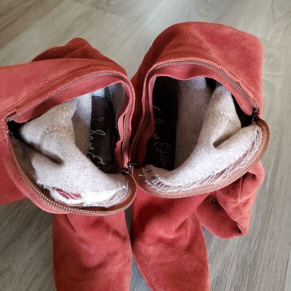 Sam Edelman Vesey Womens 6.5 Tall Over The Knee Stiletto Boots Vibram Leather - Picture 14 of 16